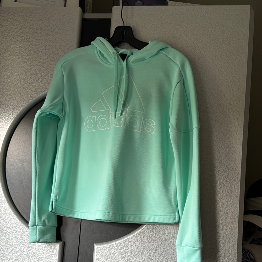 Adidas Mint Green Hoodie size small - Picture 1 of 9